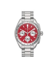 Quartz man chronograph Bulova Lunar Pilot 96A316 Red