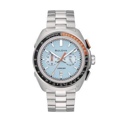 Cronografo uomo al quarzo Bulova Racer 98B432 Celeste