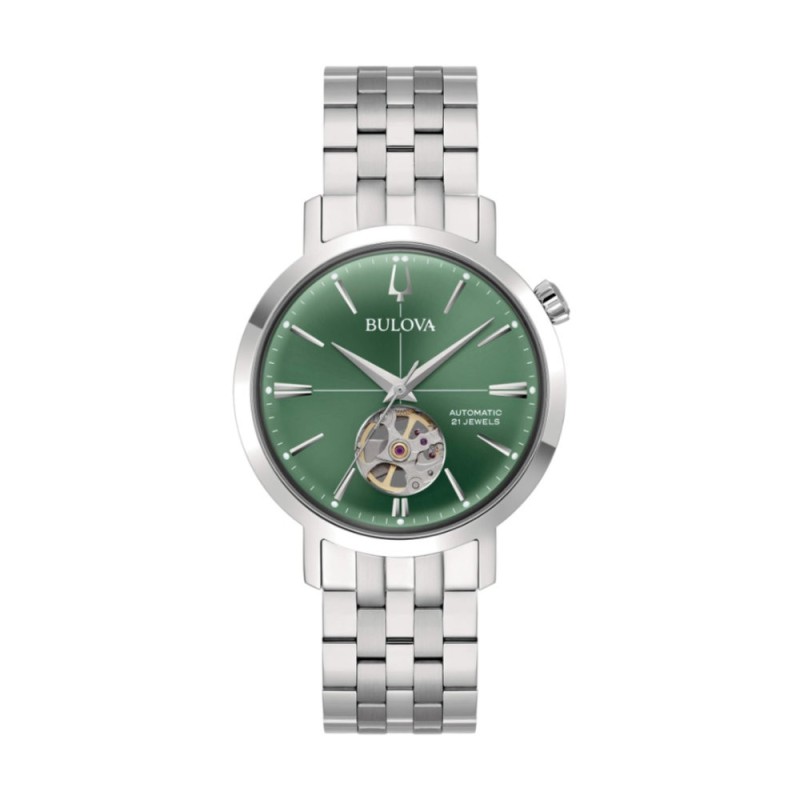 Orologio uomo automatico Bulova Aerojet 96A319 Verde
