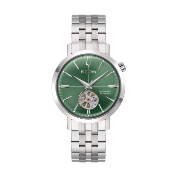 Orologio uomo automatico Bulova Aerojet 96A319 Verde