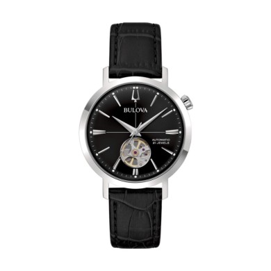 Orologio uomo automatico Bulova Aerojet 96A317 Nero