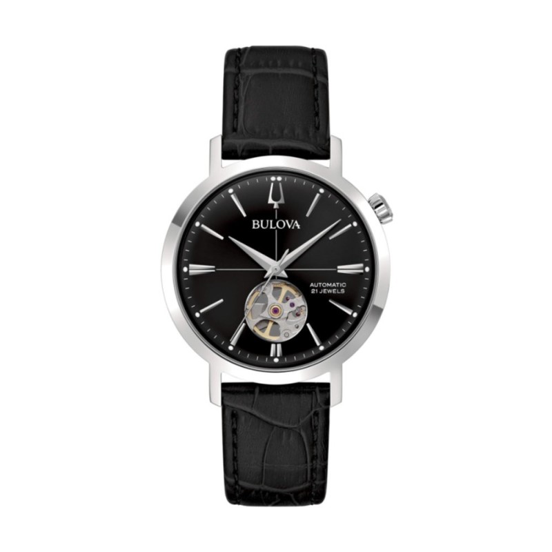 Men's Automatic Watch Bulova Aerojet 96A317 Black