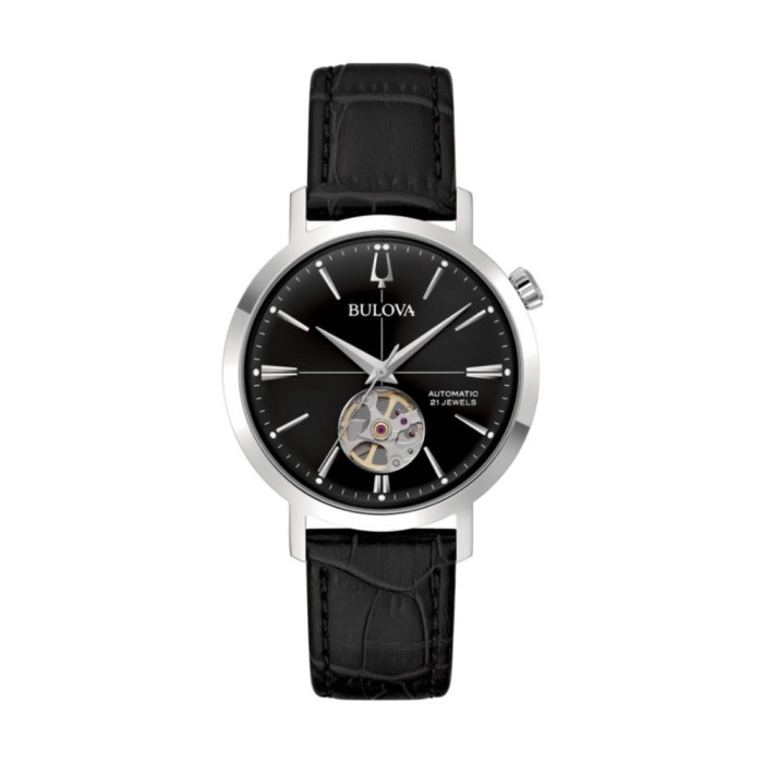 Men's Automatic Watch Bulova Aerojet 96A317 Black