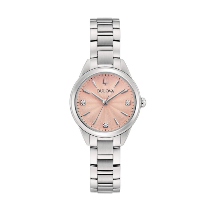 Women's Quartz Watch Bulova Sutton Lady Petite 96P254 Pink