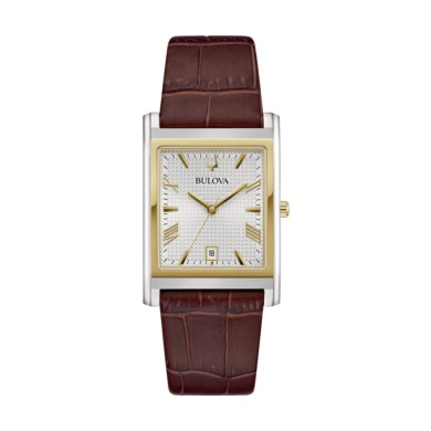 Orologio uomo al quarzo Bulova Classic Rectangle 98B430 Silver