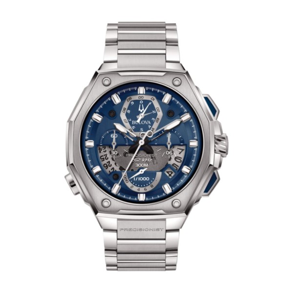 Cronografo uomo al quarzo Bulova Precisionist X 96B349 Blu