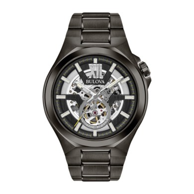 Orologio uomo automatico Bulova Maquina 98A179 Nero