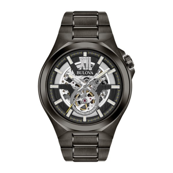 Men's Automatic Watch Bulova Maquina 98A179 Black