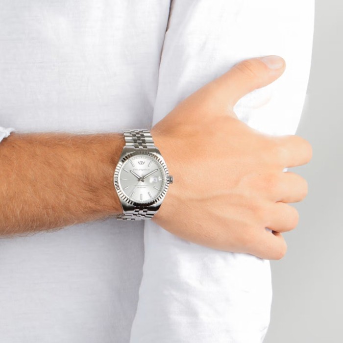 Quartz men's watch Philip Watch Caribe R8253597082 Silver