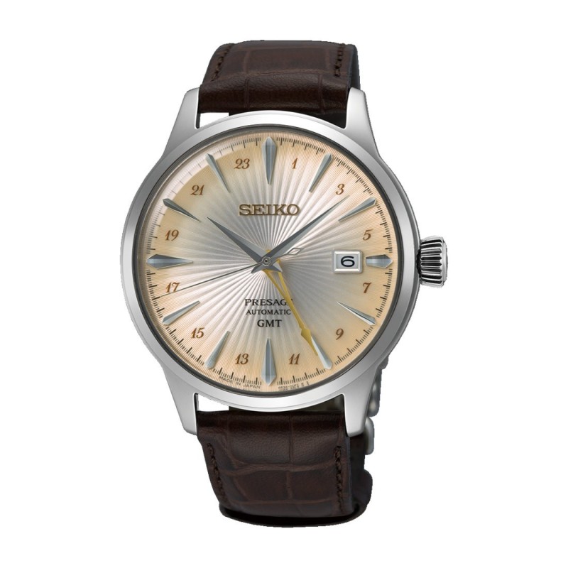 Men's Automatic Watch Seiko Presage Cocktail GMT SSK041J1 Champagne