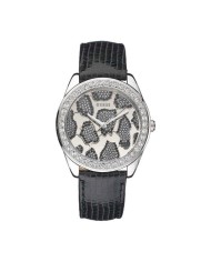Women's Quartz Watch Guess 3D Animal W0056L1 Silver and Black