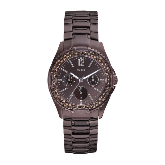 Women's Quartz Chronograph Guess Rock Candy W15531L1 Bronze