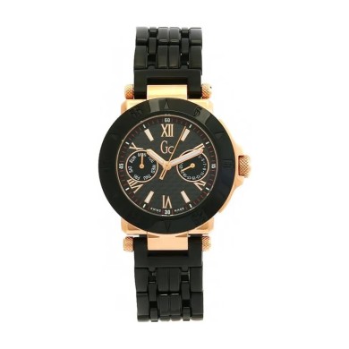Women's Quartz Watch Guess Collection I45502L1 Black and Gold