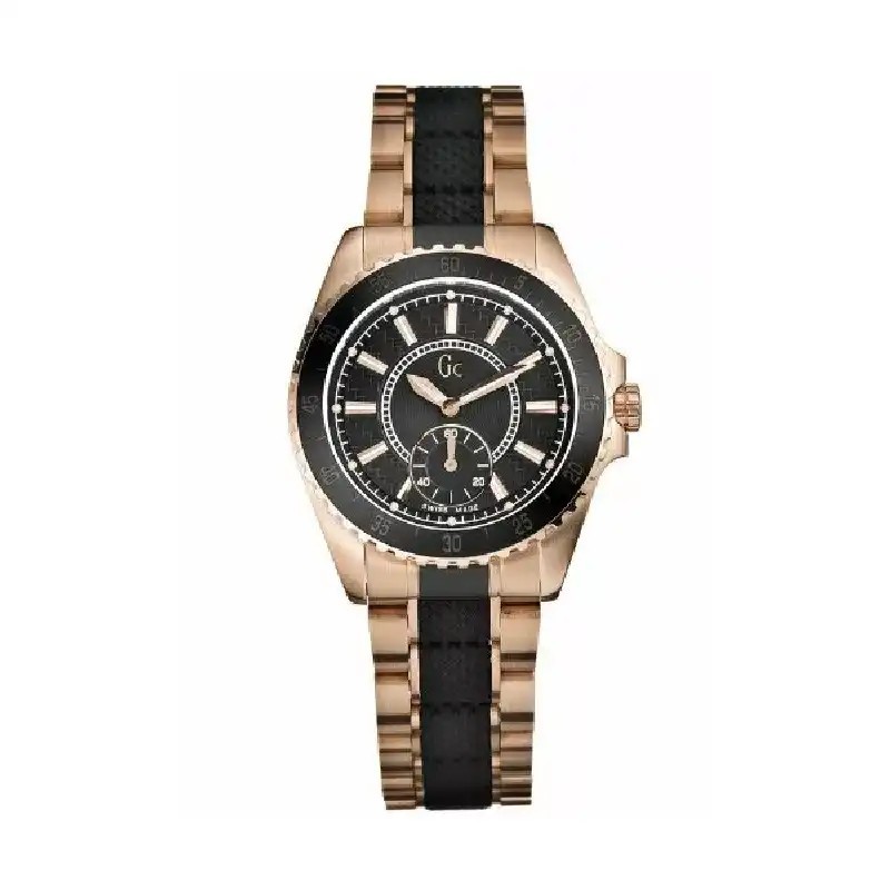 Orologio donna al quarzo Guess Collection I47001L1 Nero e oro Orologio donna al quarzo Guess Collection I47001L1 Nero e oro