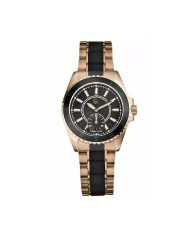 Women's Quartz Watch Guess Collection I47001L1 Black and Gold