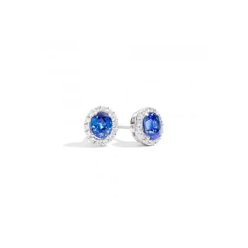 Earrings Recarlo Iris with blue sapphires and diamonds E33CC251/ZB