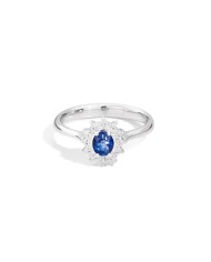 Ring woman Recarlo with sapphire and diamonds R77CC001/ZB-14