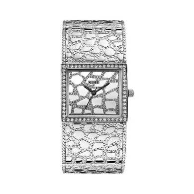 Quartz watch Guess Croco W0223L1 Silver