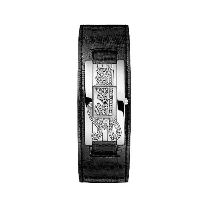 Orologio donna al quarzo Guess W80055L1 Silver e nero