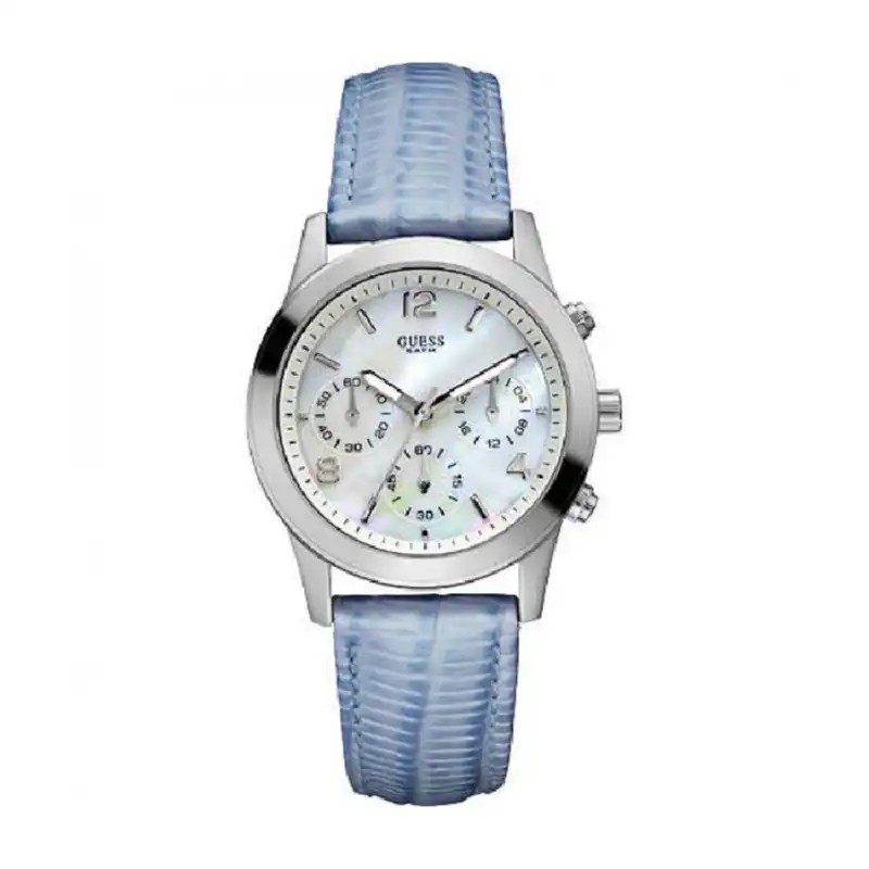 Orologio donna al quarzo Guess W11148L2 Madreperla e azzurro Orologio donna al quarzo Guess W11148L2 Madreperla e azzurro