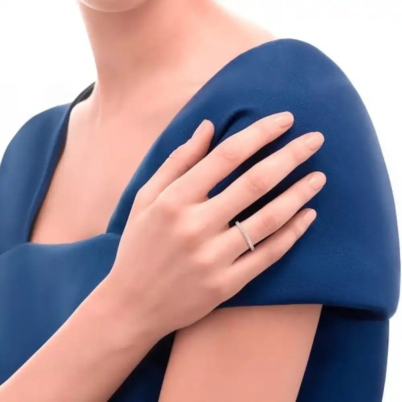 Ring woman Recarlo in white gold and diamonds R01MZ973/042-13