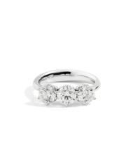 Women's Ring Recarlo Trilogy in white gold and diamonds R01TY014/039-14