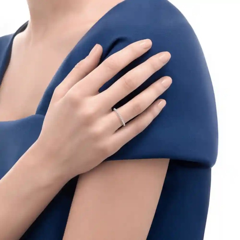 Women's Ring Recarlo Anniversary in white gold and diamonds R01GD732-14