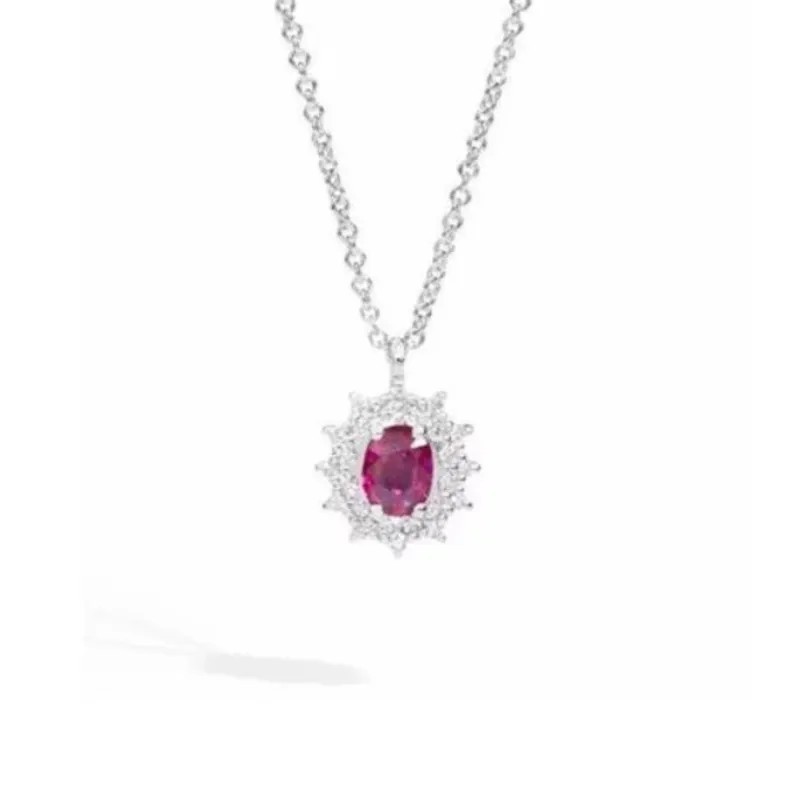 Women's Pendant Recarlo with ruby and diamonds P79CC001/RB045- 45