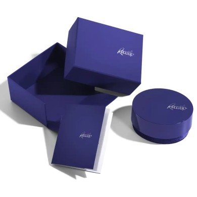 Women's Pendant Recarlo Camellia with sapphire and diamonds P77CC001/ZB-45 box