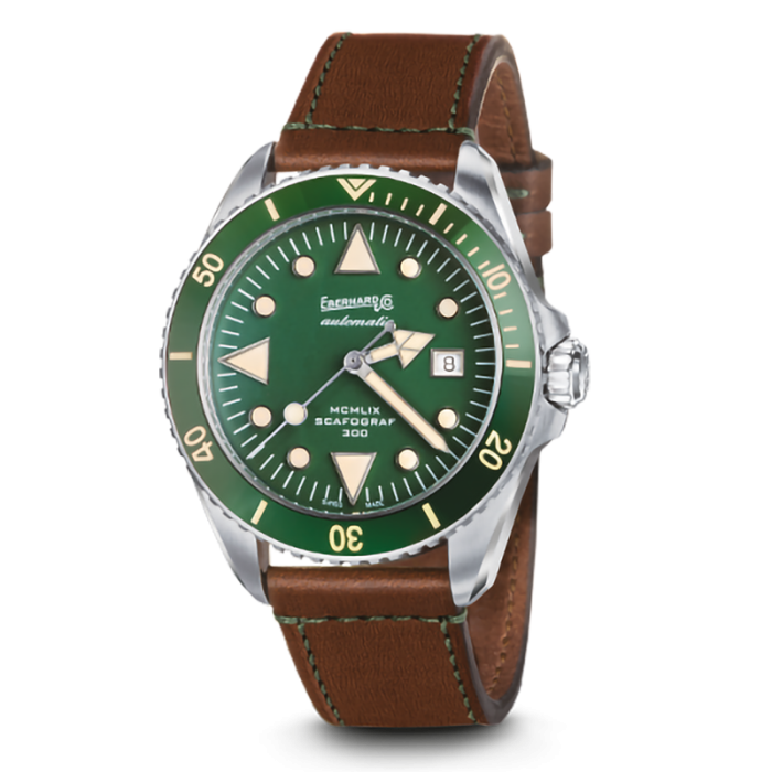 Eberhard & Co Orologio Uomo Automatico Scafograf 300 MCMLIX 41034.09 Verde