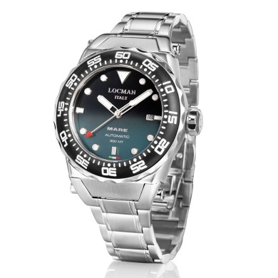 Locman Orologio Uomo Automatico Mare 300 MT 0559A26A Nero