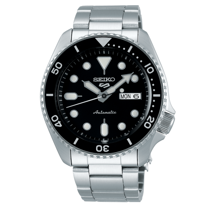 Seiko Orologio Uomo Automatico 5 Sports SRPD55K1 Nero