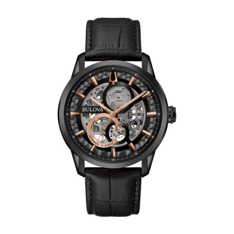 Automatic men's watch Bulova Sutton Skeleton 98A283