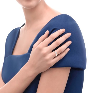 Ladies' ring Recarlo in white gold and diamond R30SO100/041-14