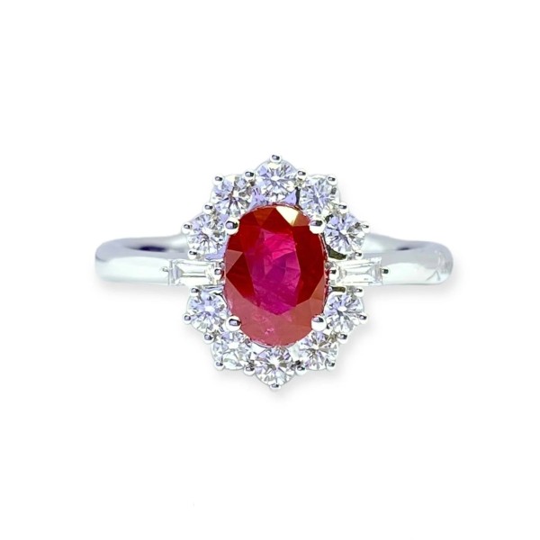 Women's ring Recarlo with ruby and diamonds R79CC108/RB065-14