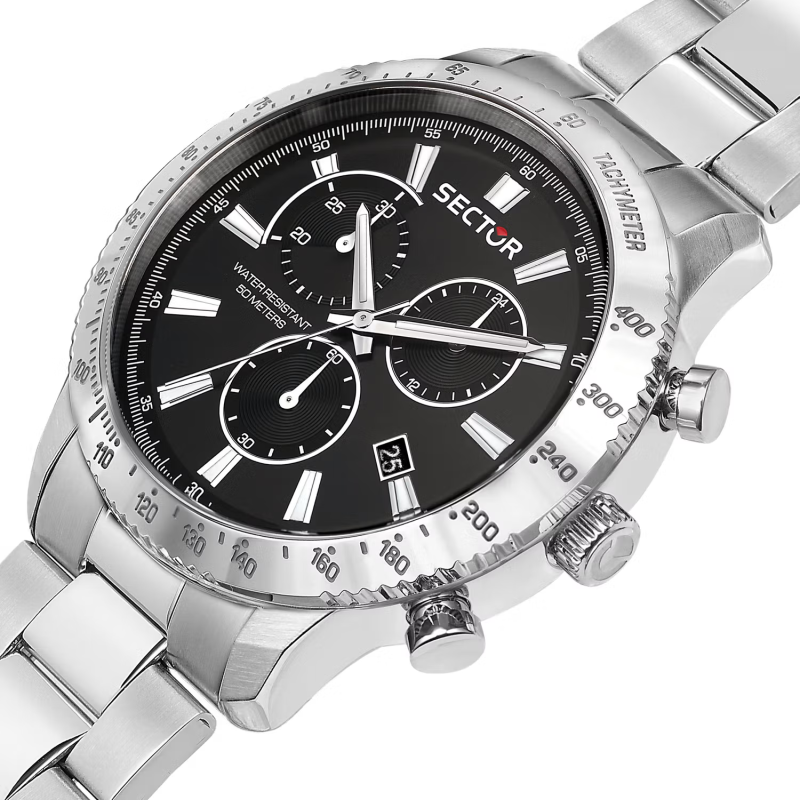 Sector Quartz Men's Chronograph 270 R3273778005 Black