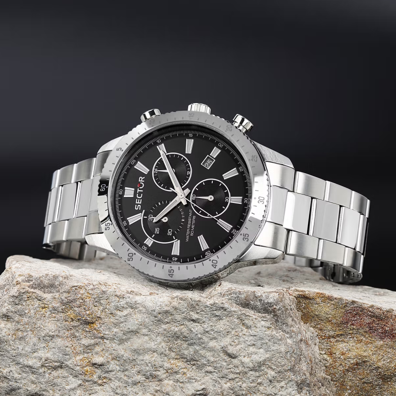 Sector Quartz Men's Chronograph 270 R3273778005 Black