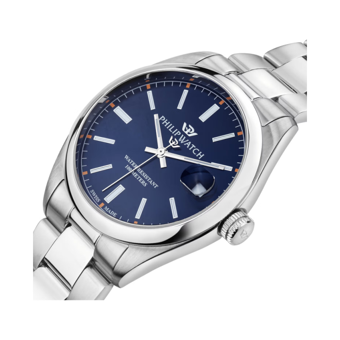 Philip Watch Men's Quartz Watch Caribe R8253597095 Blue