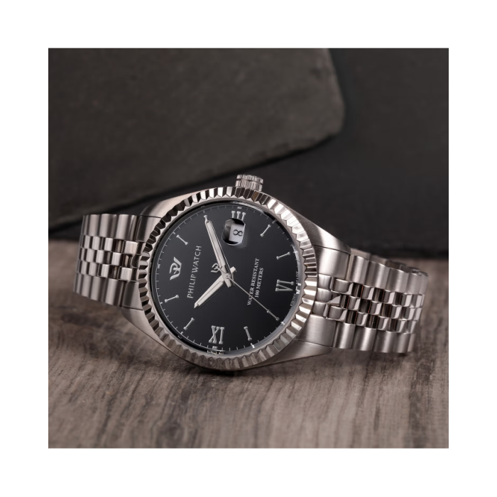 Philip Watch Men's Quartz Watch Caribe R8253597076 Black