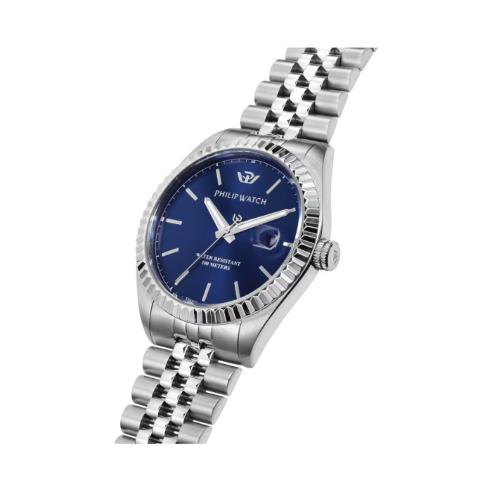 Philip Watch Men's Quartz Watch Caribe R8253597077 Blue