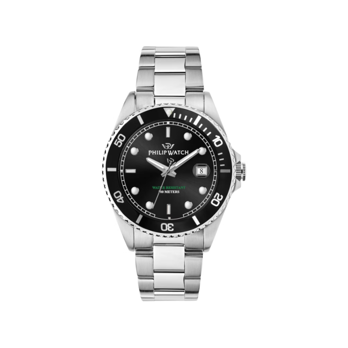 Philip Watch Men's Quartz Watch Caribe R8253597084 Black