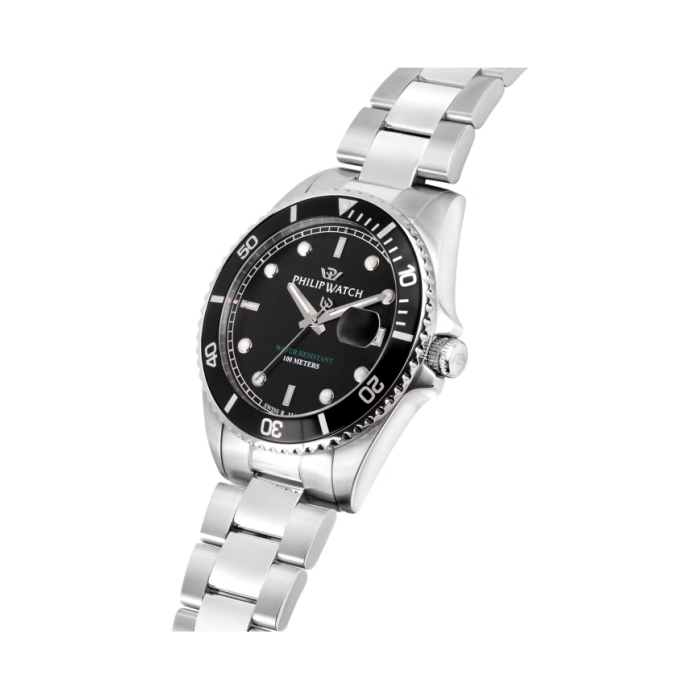 Philip Watch Men's Quartz Watch Caribe R8253597084 Black