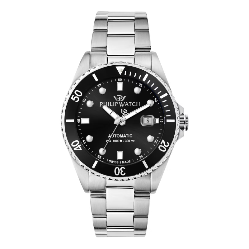Philip Watch Men's Automatic Watch Caribe R8223216009 Black