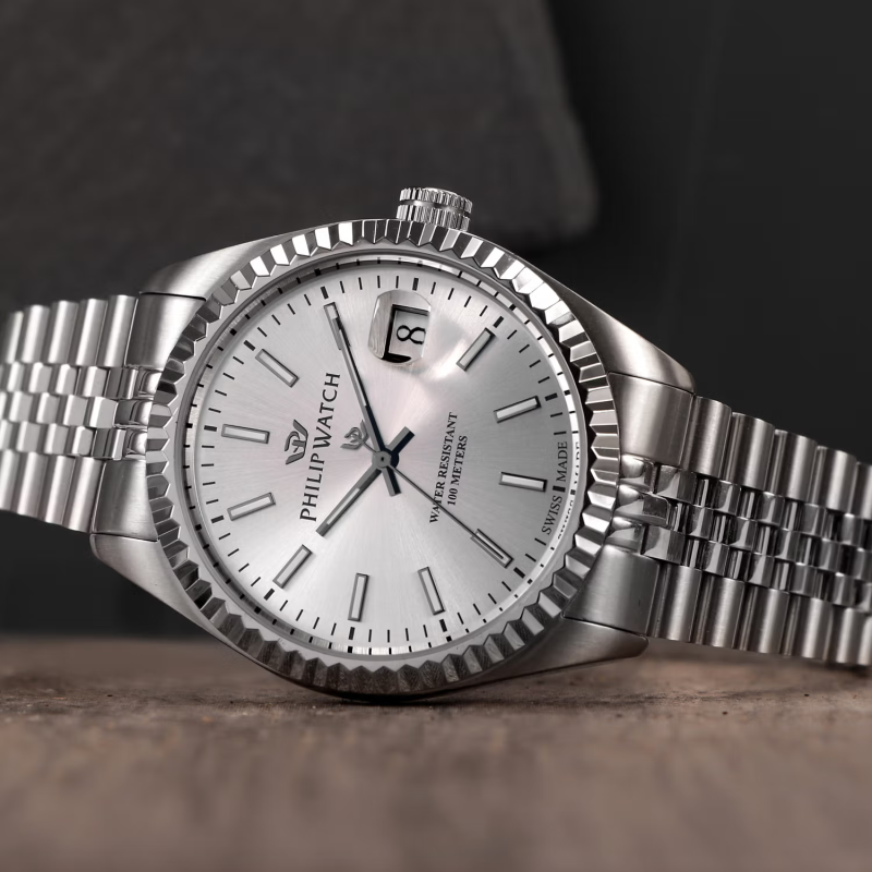 Philip Watch Men's Quartz Watch Caribe R8253597083 Silver