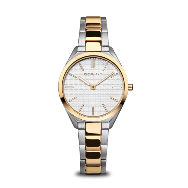 Bering Orologio Donna al Quarzo Ultra Slim 17231-704 Bianco