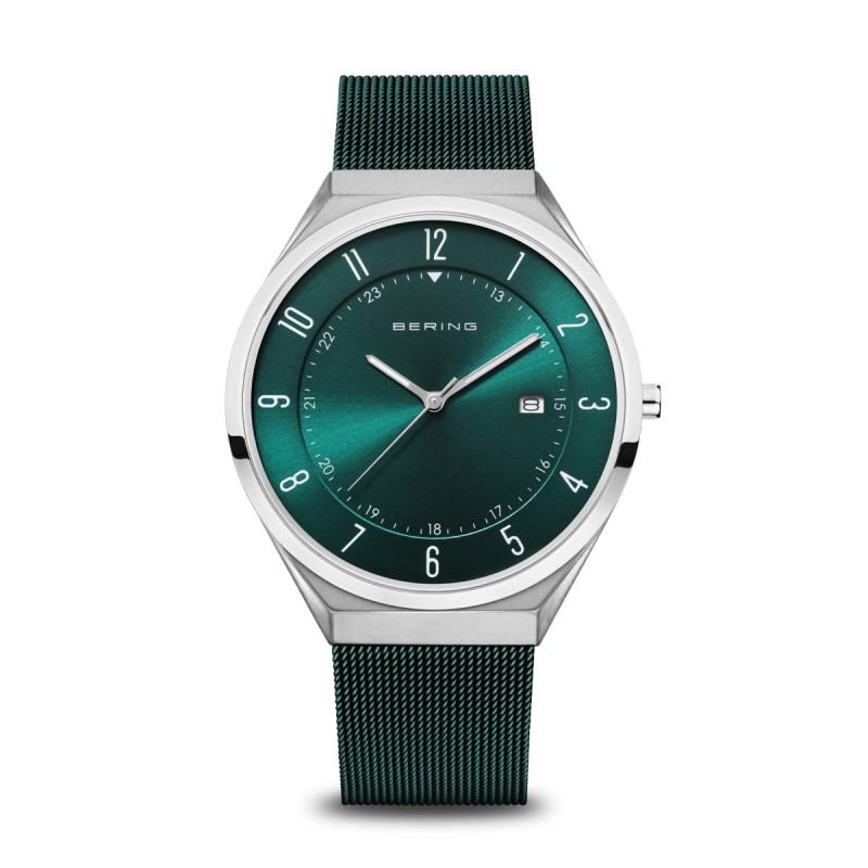 Bering Men's Ultra Slim Quartz Watch 18740-808 Green