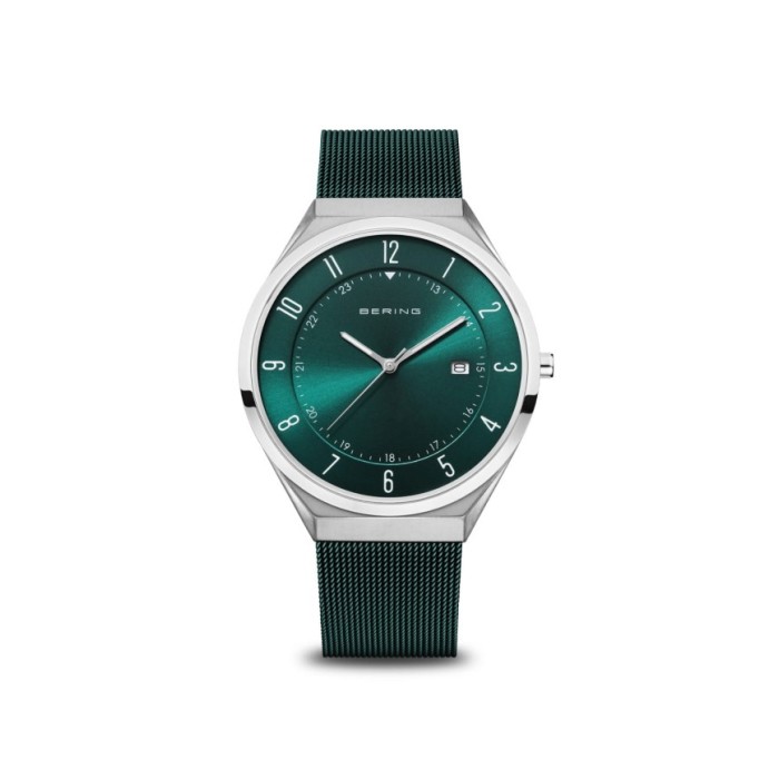 Bering Orologio Uomo al Quarzo Ultra Slim 18740-808 Verde