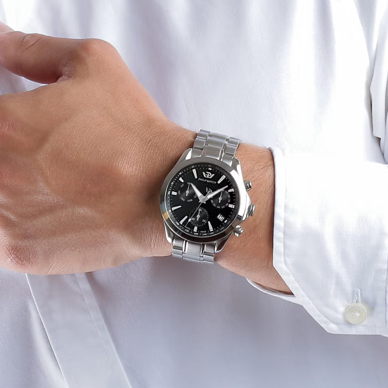 Philip Watch Chronograph Man at the Quartz Blaze R8273995004