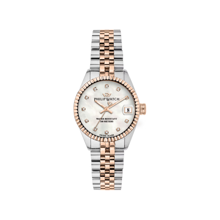 Philip Watch Women's Quartz Watch Caribe R8253597596 Mother of Pearl