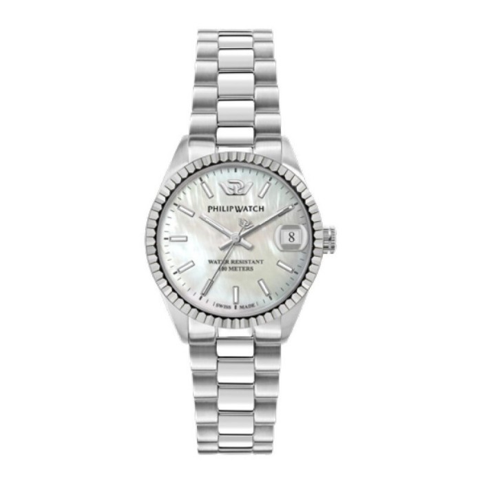 Philip Watch Quartz Women's Watch Caribe R8253597611 White Mother of Pearl